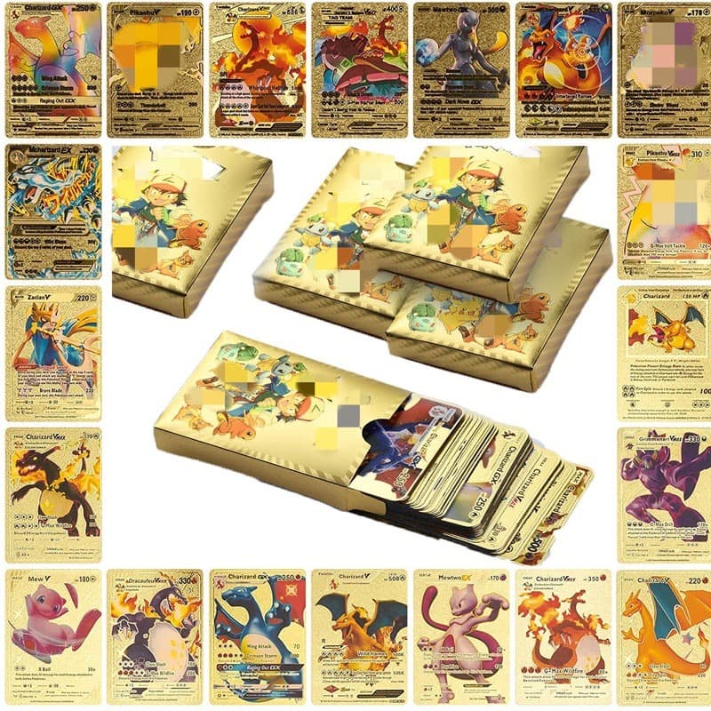 Pokemon Cards 55ชิ้น การ์ดโปเกม่อน โปเกม่อน รุ่นภาษาอังกฤษ การ์ดฝึกเล่นปิกาจู รูปที่ 3