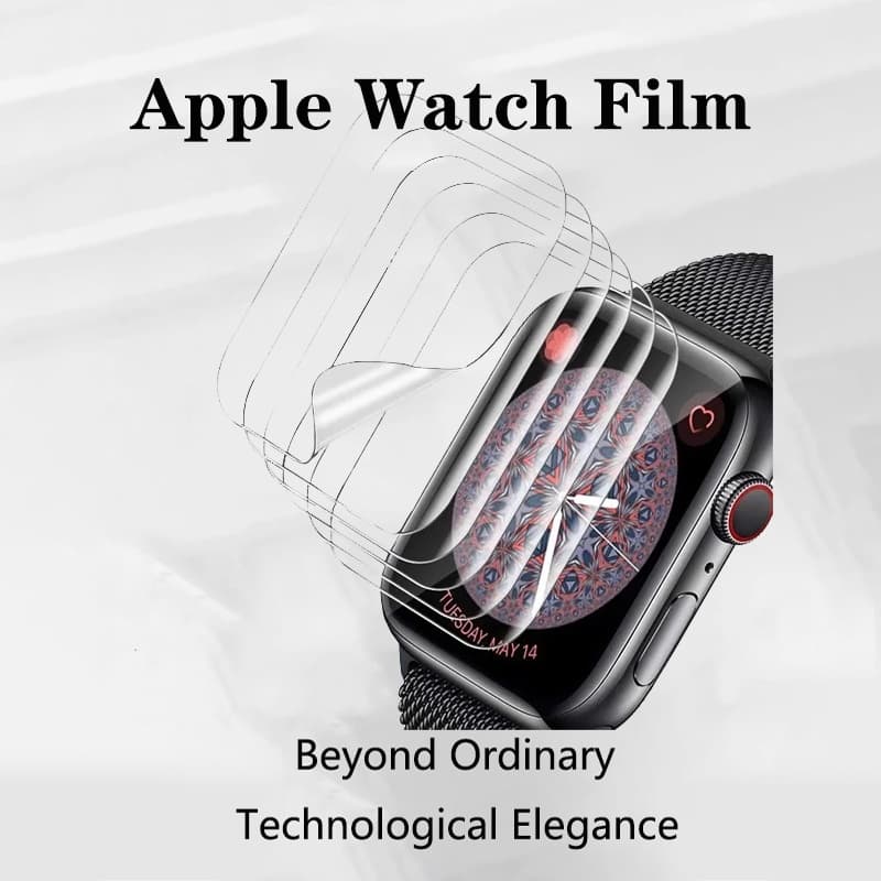 ฟิล์มกระจกนิรภัยกันรอยหน้าจอ HD สําหรับ Apple Watch Ultra2/Series 7/8/6/SE/5/4 ขนาด 49/44/40/45/41/38/42 มม. iWatch รูปที่ 5