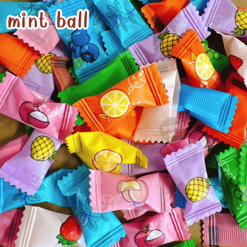 Mungkung ถูกมาก ลูกอมมิ้นต์ 300 กรัม อร่อย เย็น สดชื่น แก้ง่วง ลูกอมทานเล่น ขนม ลูกอม มินิบอล เม็ดจิ๋วแต่เย็นมาก รูปที่ 3