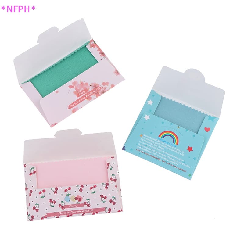 Nfph> ผ้าขัดทําความสะอาดเครื่องประดับเงินสเตอร์ลิง 925 10 ชิ้น รูปที่ 6