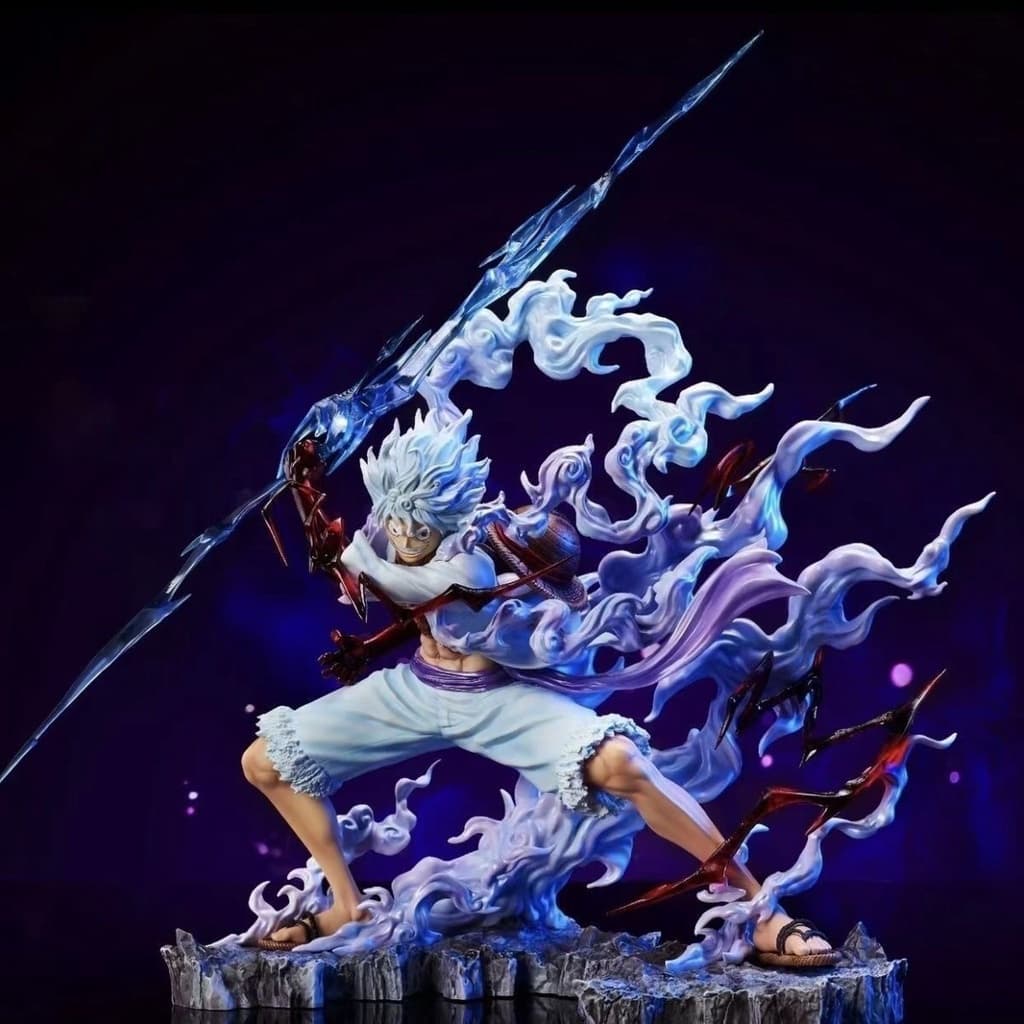 จัดส่งจากประเทศไทย โมเดลฟิกเกอร์ อนิเมะ One Piece Gear 5 Luffy Sun God Nika 5th 21 ซม. ของขวัญ สําหรับตกแต่งบ้าน รถยนต์ รูปที่ 2