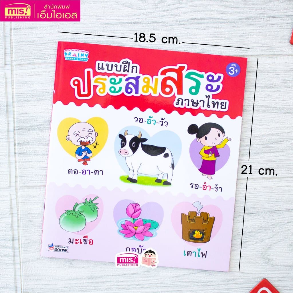 หนังสือแบบฝึกประสมสระ พร้อมกระดานดึงออก-แปะติด พยัญชนะกับสระให้เป็นคำ รูปที่ 2