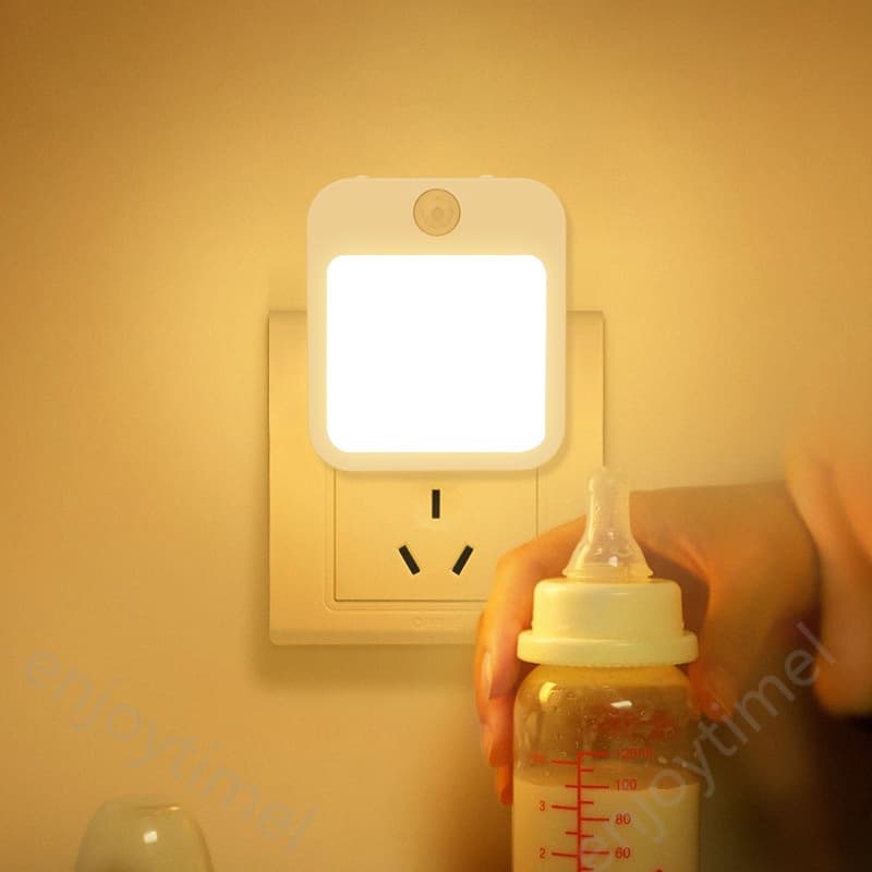 โคมไฟกลางคืน LED ไร้สาย ปลั๊ก EU พร้อมเซนเซอร์จับการเคลื่อนไหว สําหรับห้องนอนเด็ก รูปที่ 2