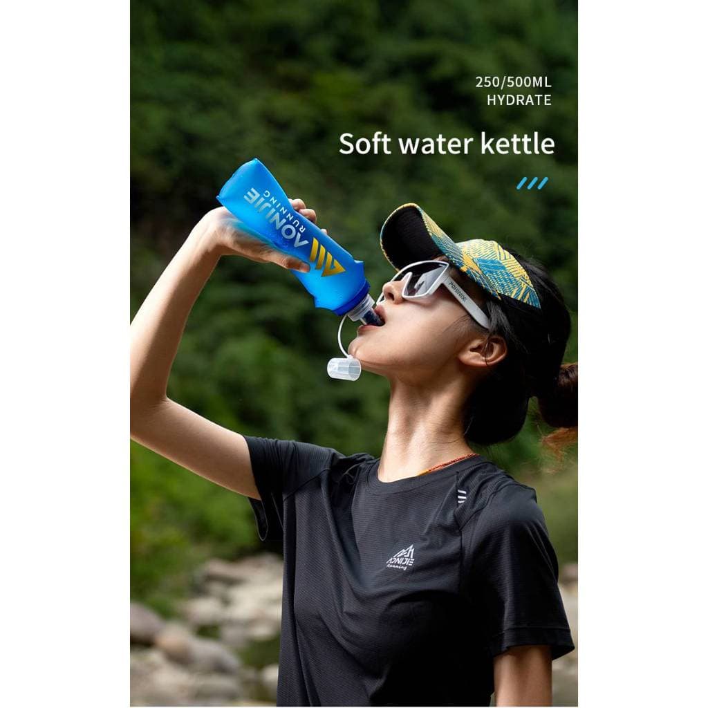 AONIJIE SD30 250ml 500ml Soft Water Flask Folding Collapsible Bottle TPU BPA Free For Running Bag Wait Pack รูปที่ 6