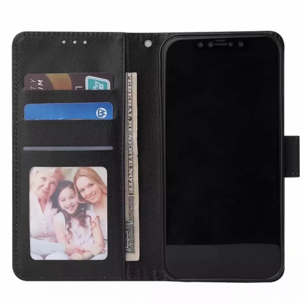 เคสฝาพับ มีแม่เหล็ก มีล็อค VIVO Y17S Y11 Y12 Y17 Y30 Y50 Y21 Y20 Y12S Y12A Y3S Y72 Y91C Y1S Y95 Y93 เคสใส่บัตรได้ แถมสาย รูปที่ 3
