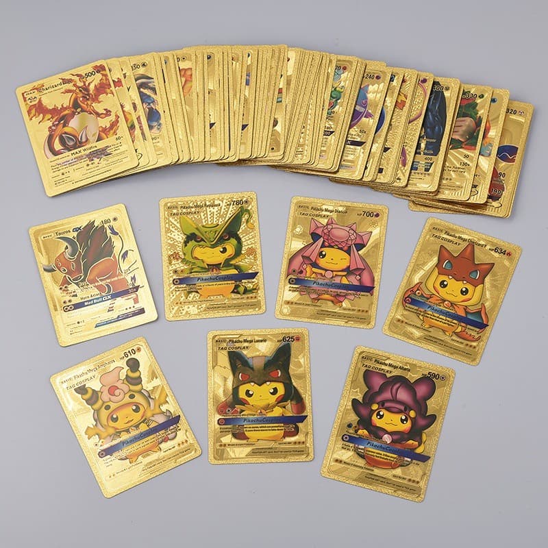 Pokemon Cards 55ชิ้น การ์ดโปเกม่อน โปเกม่อน รุ่นภาษาอังกฤษ การ์ดฝึกเล่นปิกาจู รูปที่ 2