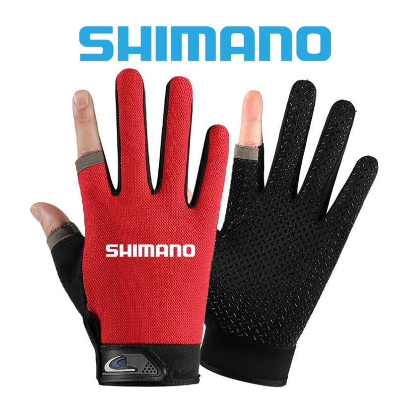 Shiman0 สัมผัสสองนิ ้ วถุงมือตกปลาผู ้ ชายครีมกันแดดกลางแจ ้ ง Anti-slip Breathable หน ้ าจอสัมผัสบางกีฬาขี ่ ถุงมือผู ้ ชาย รูปที่ 4