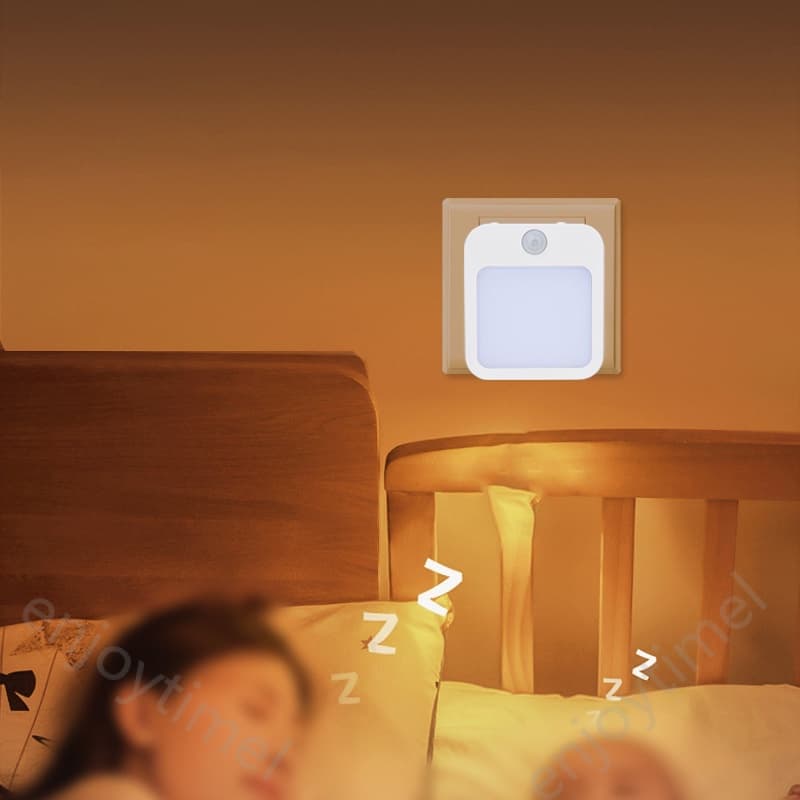 โคมไฟกลางคืน LED ไร้สาย ปลั๊ก EU พร้อมเซนเซอร์จับการเคลื่อนไหว สําหรับห้องนอนเด็ก รูปที่ 9