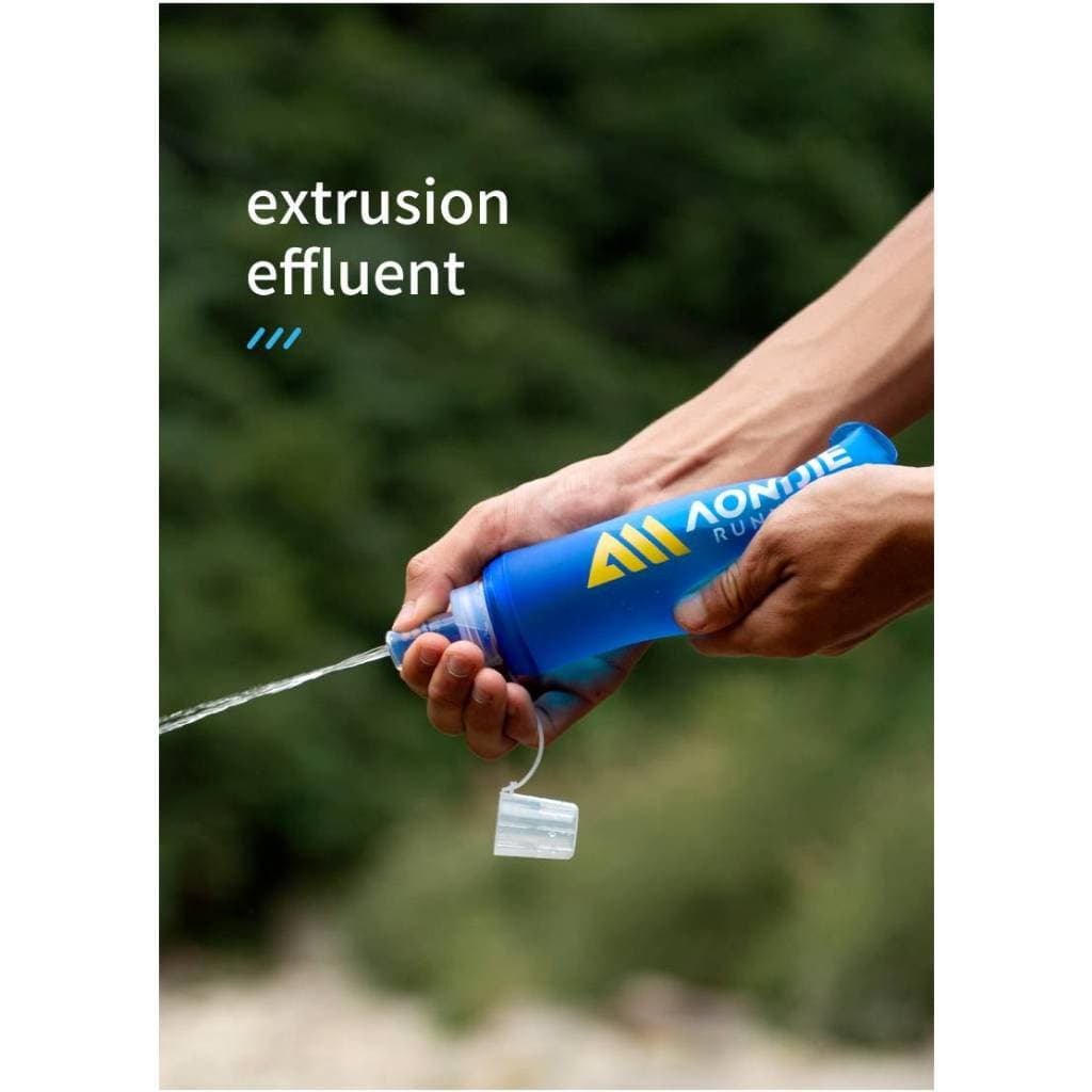 AONIJIE SD30 250ml 500ml Soft Water Flask Folding Collapsible Bottle TPU BPA Free For Running Bag Wait Pack รูปที่ 7