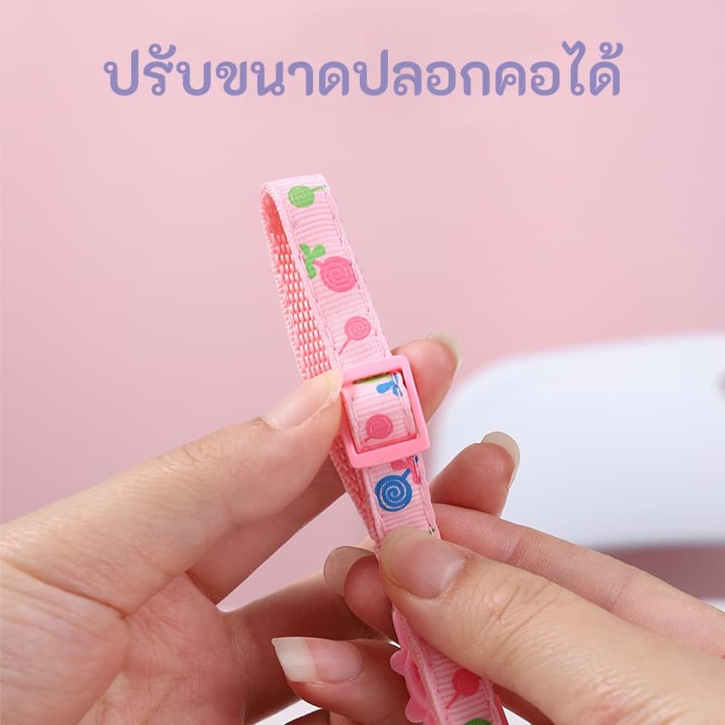 ปลอกคอแมว ปลอกคอสุนัข ปลอกคอสัตว์เลี้ยง พิมพ์ลายดอกไม้ เหมาะสำหรับสุนัขและแมว มีกระดิ่ง ปลอกคอแมวพร้อมกระดิ่ง รูปที่ 4