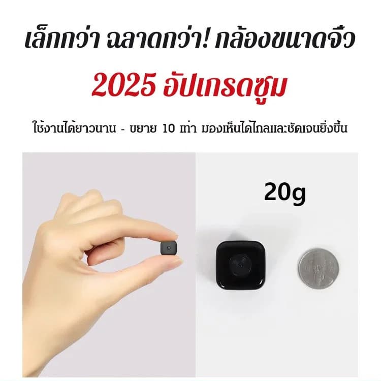 HD 1080P mini กล้องวงจรปิด wifi กล้องวงจรปิดไร้สายขนาดเล็กสำหรับใช้ในบ้านความละเอียดสูง X10 กล้องวงจรขนาดเล็ก รูปที่ 2