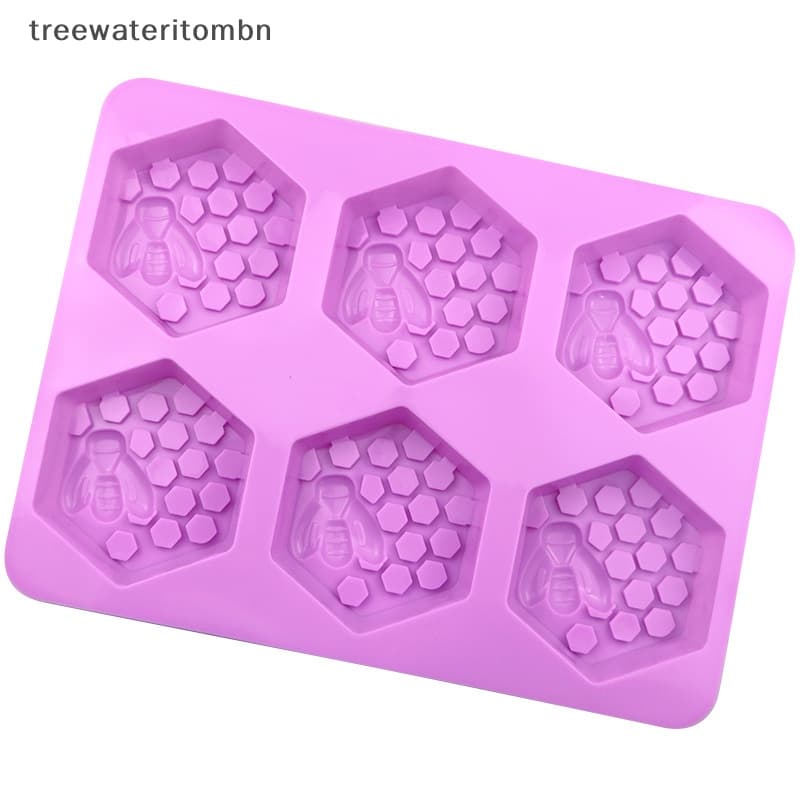Tt แม่พิมพ์ซิลิโคน รูปผึ้ง 3D สําหรับทําสบู่ เค้ก แฮนด์เมด DIY 6 ชิ้น รูปที่ 4