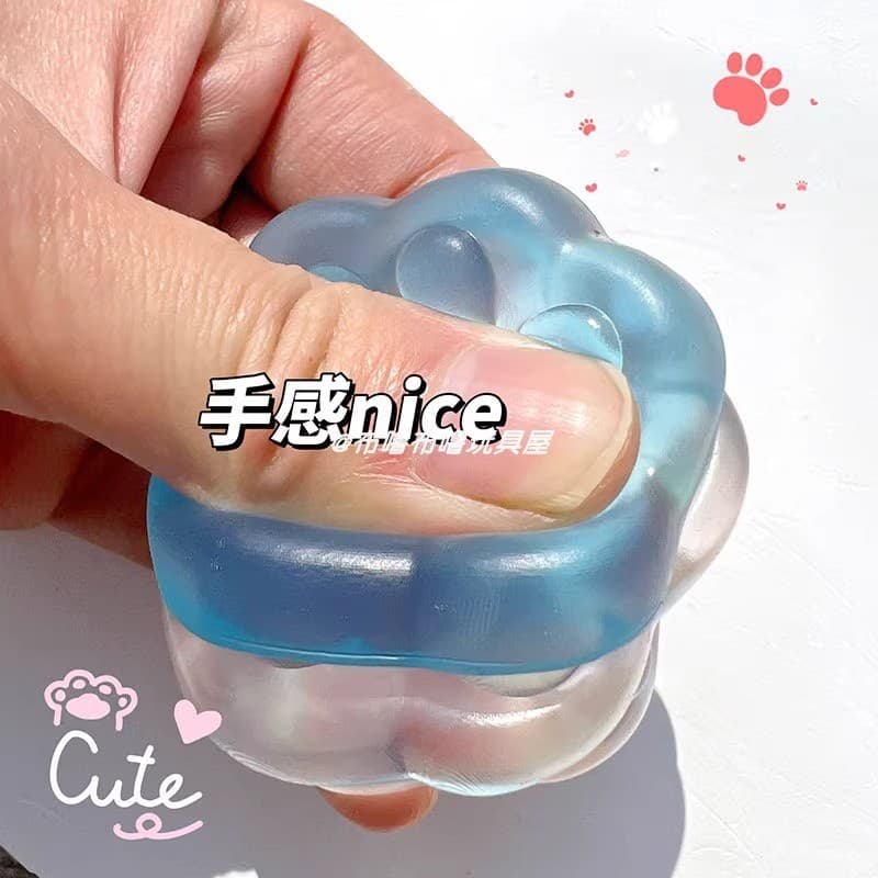 ของเล่นคลายเครียดกรงเล็บแมวเยลลี่เด็กผู้ชายเด็กผู้หญิงนักเรียนของเล่นของขวัญเล็กน้อย捏捏乐猫爪男孩女孩解压玩具Peach boy girl decompression toy รูปที่ 3