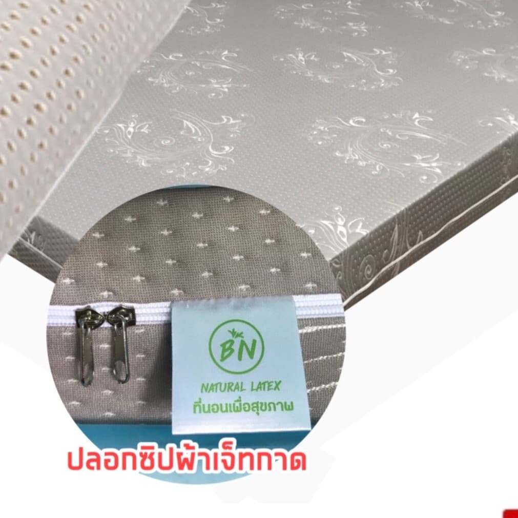 ปลอกซิปสวมที่นอนแบบสำเร็จ สำหรับสวมที่นอนทุกชนิด ผ้าเจ็ดการ์ดมีซิปรอบแบบตัว-U ความหนา 2-12 นิ้ว รูปที่ 4
