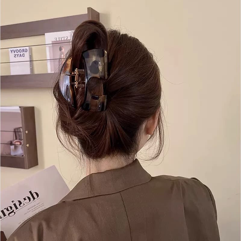 กิ๊บติดผมอะคริลิค รูปตัว U สไตล์คลาสสิก เครื่องประดับ สําหรับผู้หญิง รูปที่ 5