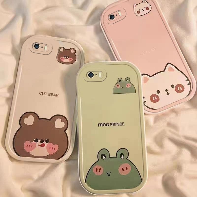 เคสโทรศัพท์มือถือ ซิลิโคนนิ่ม กันกระแทก ลายน่ารัก สําหรับ iPhone SE 2016 5 5S 6 6s 7 8 SE 2020 6 Plus 6s Plus รูปที่ 1
