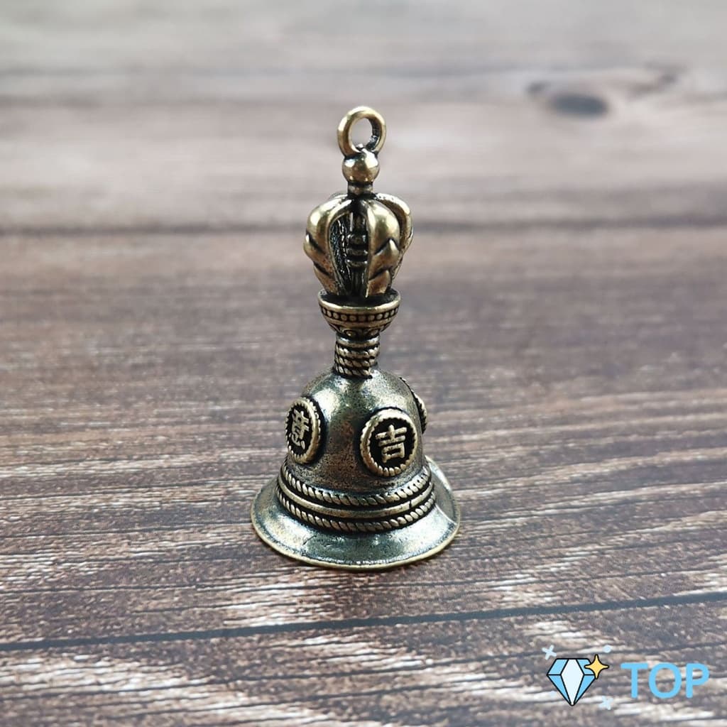 กระดิ่งลมทองเหลือง กระดิ่งบูชาพระพิฆเนศ กระดิ่งบูชาเทพ Brass bell รูปที่ 7