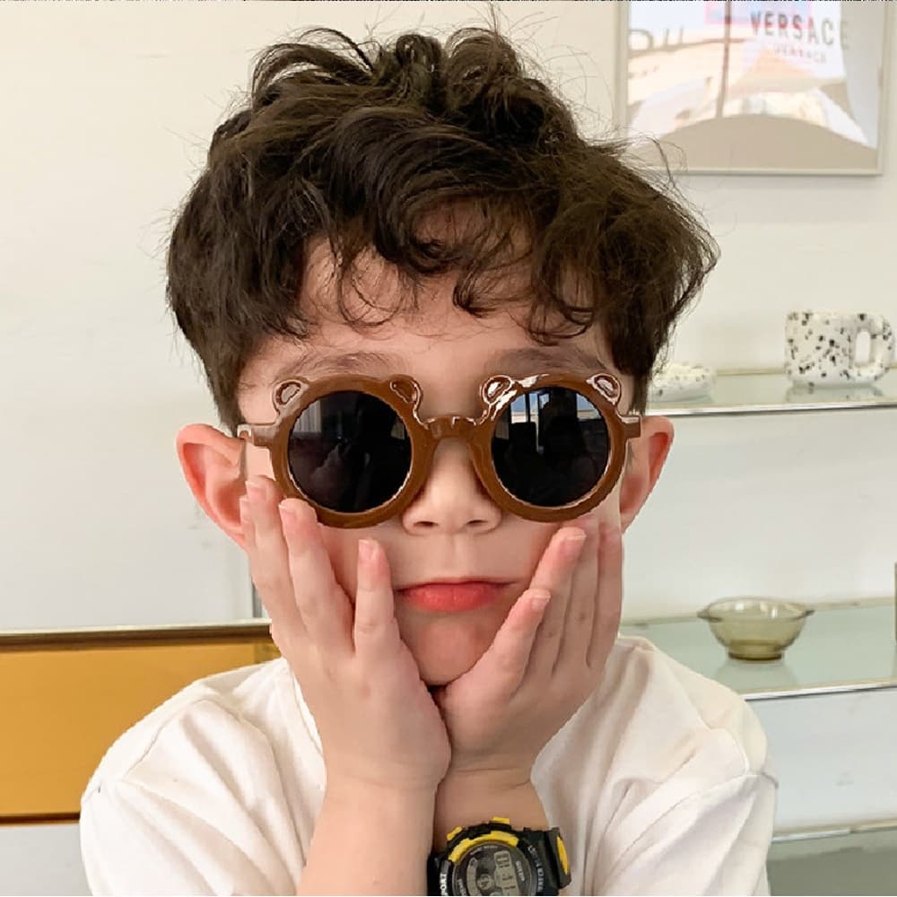 LAKOE แว่นกันแดด แว่นตาเด็ก แว่นตากันแดด แว่นแฟนซี ป้องกันรังสียูวี แฟชั่นสำหรับเด็ก รูปที่ 3
