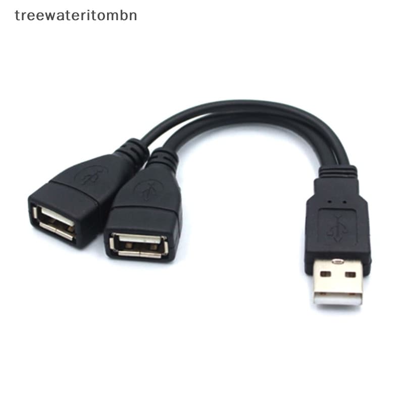Tt สายเคเบิลแยก USB 2.0 ตัว Y 1 ตัวผู้ เป็น 2 ตัวเมีย สําหรับ PC รถส่งข้อมูล สายชาร์จ mbn รูปที่ 3