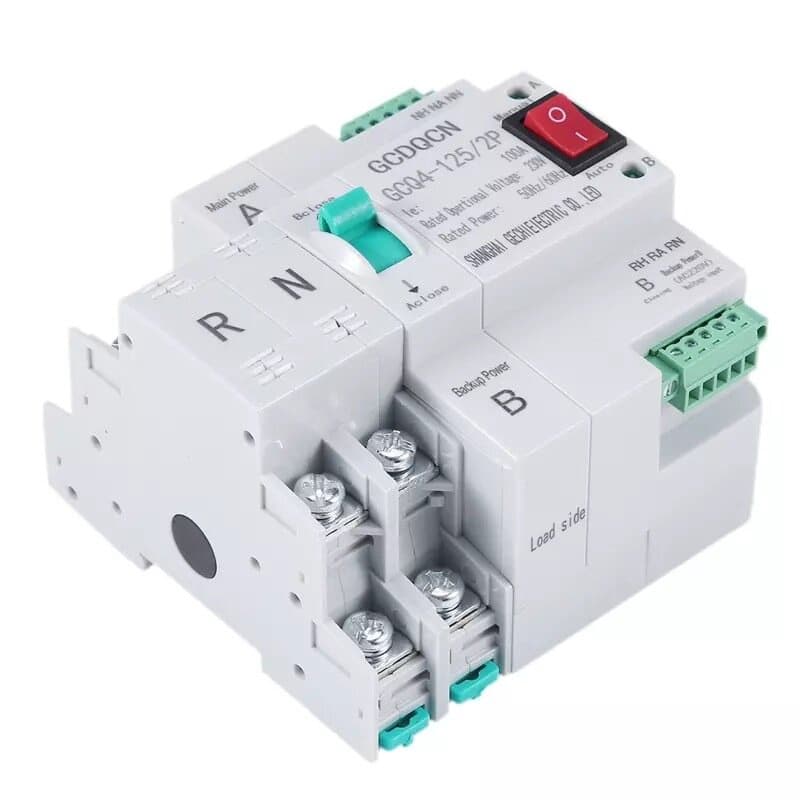 ATS 2P 63A, 100A Dual Power ATS เบรกเกอร์สวิทช์ไฟฟ้า ats Automatic transfer switch switch เวลาในการเปลี่ยนน้อยกว่า 30ms รูปที่ 5