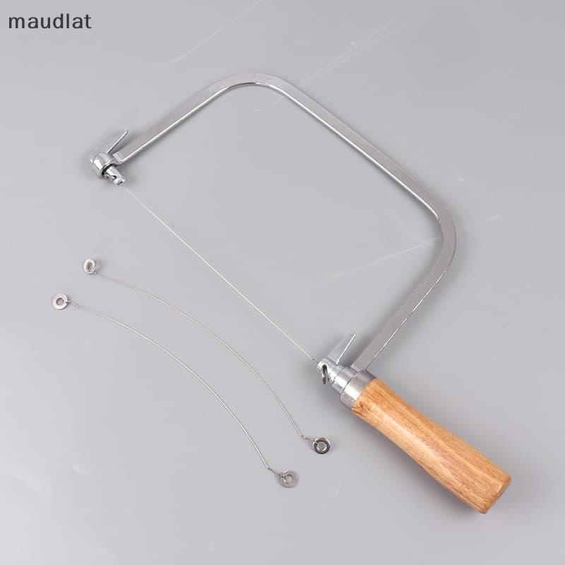 Maud เลื่อยตัดสาย สเตนเลส พร้อมสาย 2 สาย สําหรับสบู่แว็กซ์ Diy EN รูปที่ 5
