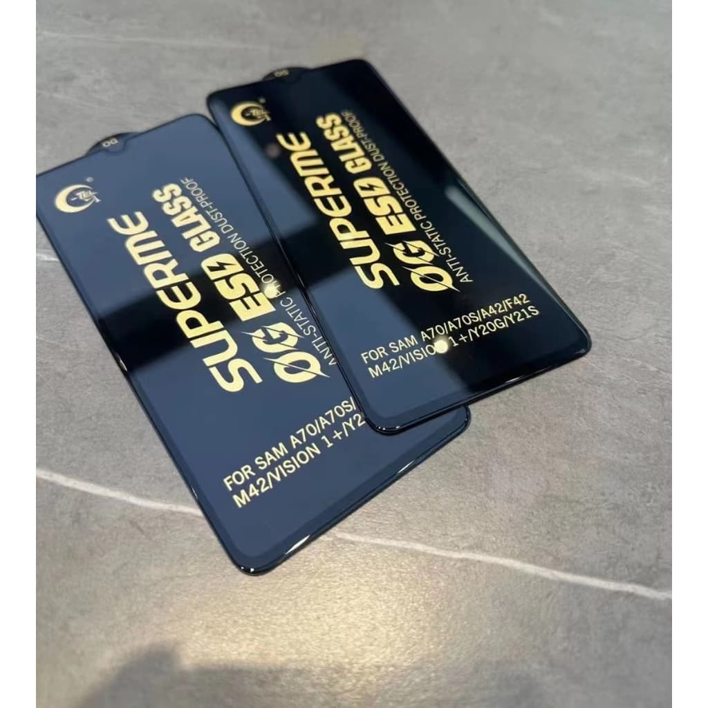 ฟิล์มกระจกเต็มจอใสขอบดำส่วนโค้งป้องกันไฟฟ้าสถิตย์ยี่ห้อTEL สำหรับSAMSUNG ทุกรุ่น A71 A51 A72 A03 A05S A02 A20 A12 A10 รูปที่ 1
