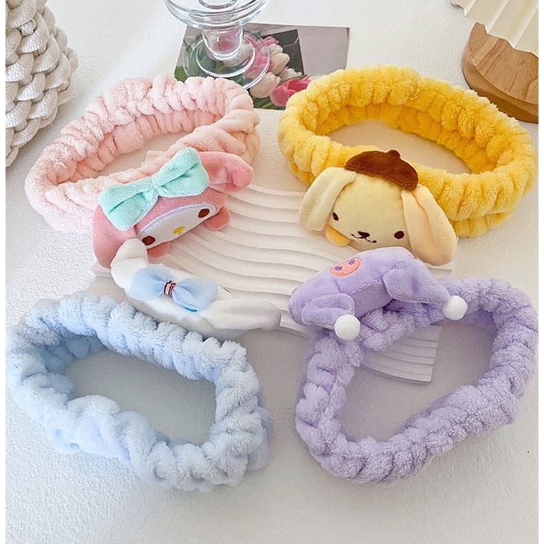 คาดผมน่ารัก ที่คาดผมล้างหน้า 4 สีให้เลือกรูปร่างการ์ตูนน่ารักล้างทำความสะอาดได้ รูปที่ 3