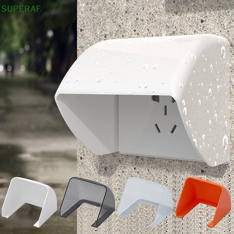 SUPERAF กล่องกันน้ําสากล ผนังโปร่งใส ซ็อกเก็ตไฟฟ้า ฝาครอบ Protector ฝาครอบป้องกันกลางแจ้ง HOT รูปที่ 2