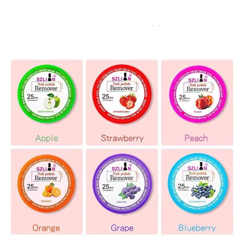 น้ำยาล้างสีทาเล็บ ยาล้างสีทาเล็บ แบบตลับ 25แผ่น คละกลิ่น รูปที่ 7