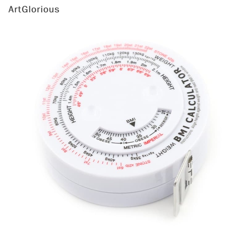 Art BMI Body Mass เทปแบบพับเก็บได้ 150 ซม.วัดเครื่องคิดเลข Diet ลดน้ําหนักเทปวัดเครื่องมือ N รูปที่ 1