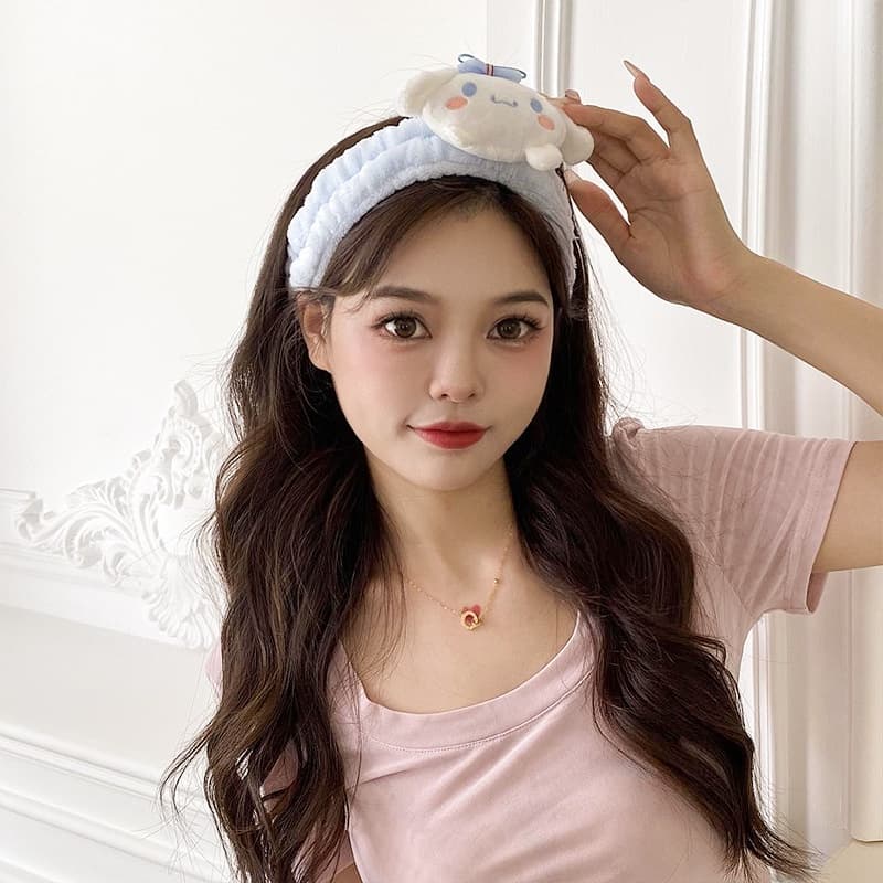 คาดผมน่ารัก ที่คาดผมล้างหน้า 4 สีให้เลือกรูปร่างการ์ตูนน่ารักล้างทำความสะอาดได้ รูปที่ 7