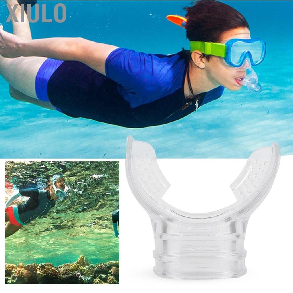 Xiulo ใหม่ Scuba Choice ดำน้ำโปร่งใส PVC Comfort Bite Mouthpiece รูปที่ 4