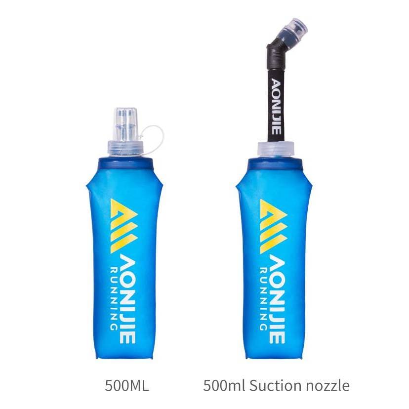 AONIJIE SD30 250ml 500ml Soft Water Flask Folding Collapsible Bottle TPU BPA Free For Running Bag Wait Pack รูปที่ 1