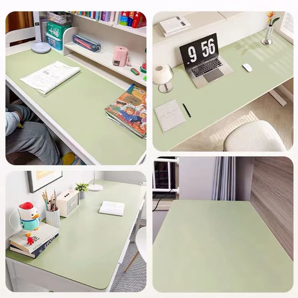 แผ่นรองเมาส์ หนัง desk pad mouse pad gaming PU Leather 30*60 40*80 45*90cm แผ่นปูโต๊ะทํางาน แผ่นรองเขียน แผ่นรองโต๊ะคอม รูปที่ 3