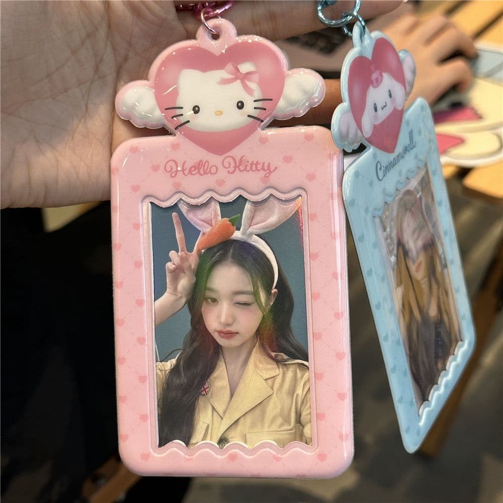 จี้ PVC รูปหัวใจน่ารัก ขนาด 10 ซม. สําหรับใส่บัตรอาหาร โฟโต้การ์ด รูปที่ 8