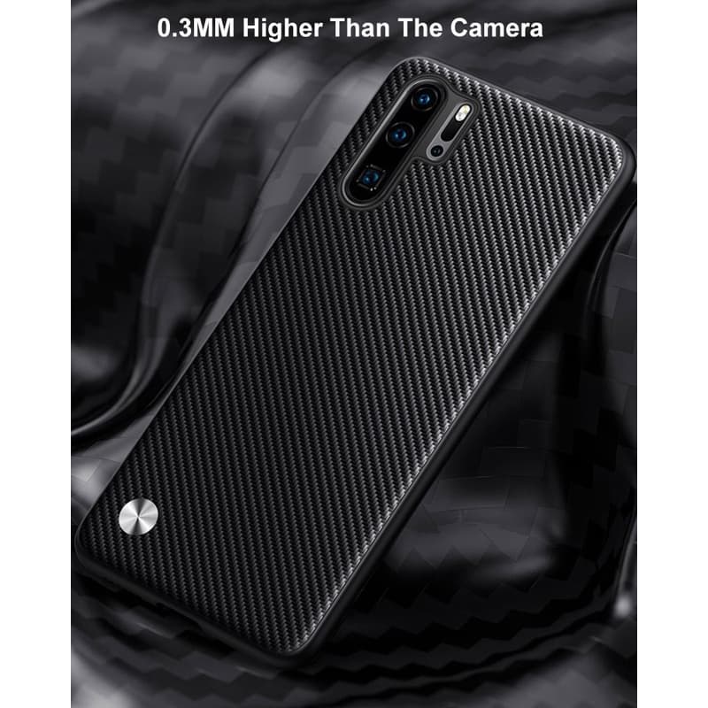 สําหรับ Huawei P30 / P30 Pro / P30 Lite แฟชั่น หนัง พื้นผิว ด้านหลัง เคส TPU นิ่ม กรอบป้องกัน รูปที่ 8