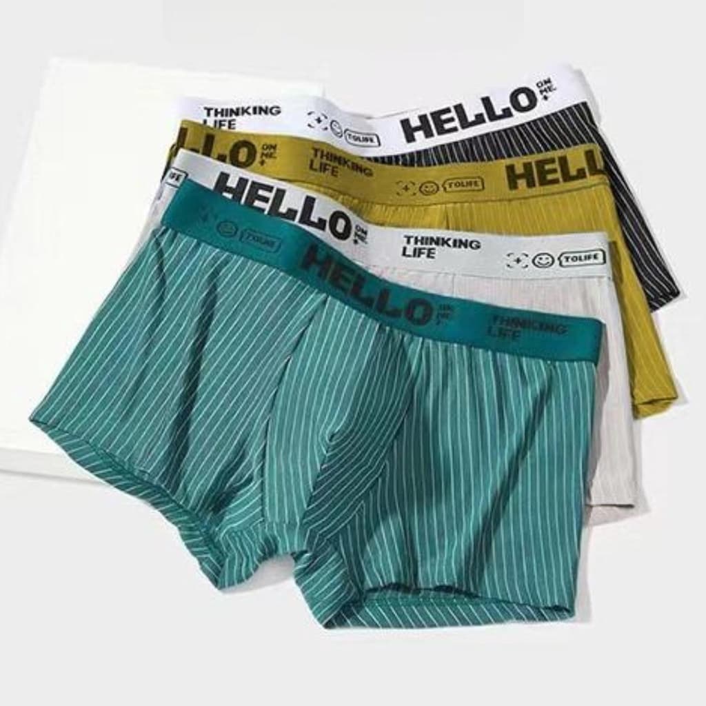 กางเกงในบ็อกเซอร์ Boxer Trunks เนื้อผ้านิ่ม สวมใส่สบาย ระบายอากาศได้ดี Size L-4XL รูปที่ 2