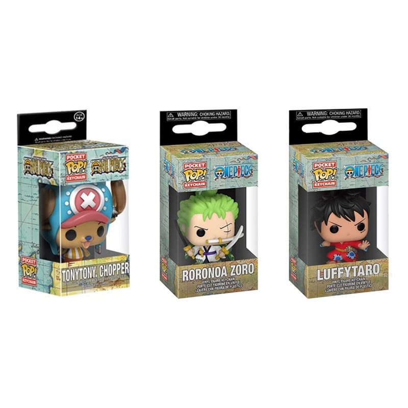 การ ์ ตูนกิโมโน Luff พวงกุญแจ Roronoa Chopper ตุ ๊ กตา Action Figures Collection ของเล ่ น Key Ring รูปที่ 9