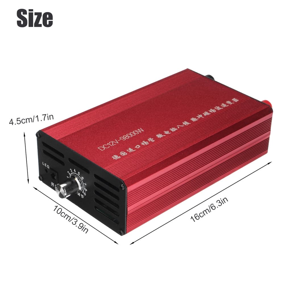 อัลตราโซนิกอินเวอร์เตอร์ 98000W DC 12V สีน้ำเงินเครื่องตกปลาไฟฟ้าอัลตราโซนิกอินเวอร์เตอร์เครื่องตกปลาฟิชเชอร์พลังงานสูง รูปที่ 6