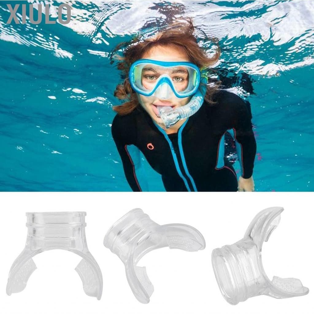 Xiulo ใหม่ Scuba Choice ดำน้ำโปร่งใส PVC Comfort Bite Mouthpiece รูปที่ 5