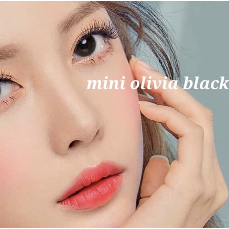 คอนแทคเลนส์ Mini Olivia Green / Black / Blue ⭐ลายฮิต ขายดีมาก กรองแสงกันยูวี รูปที่ 6