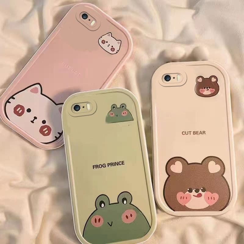 เคสโทรศัพท์มือถือ ซิลิโคนนิ่ม กันกระแทก ลายน่ารัก สําหรับ iPhone SE 2016 5 5S 6 6s 7 8 SE 2020 6 Plus 6s Plus รูปที่ 4