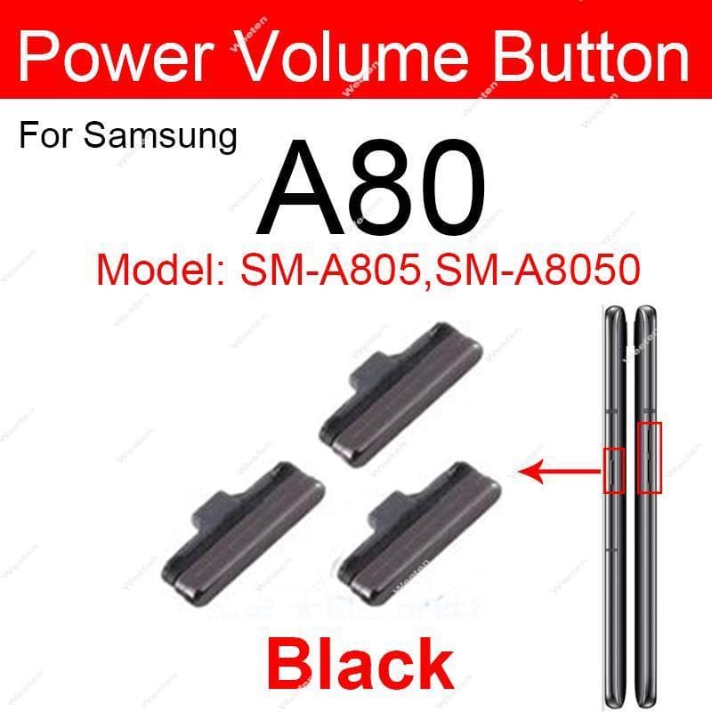 ปุ่มปรับระดับเสียง เปิดปิด ด้านข้าง แบบเปลี่ยน สําหรับ Samsung Galaxy A80 A805F 805X A805N A8050 รูปที่ 2