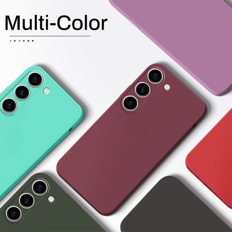 สําหรับ Samsung Galaxy A55 A35 A05 A05S A15 A25 A34 A54 หรูหราสแควร์ซิลิโคนเหลวเคสโทรศัพท์สีทึบกันกระแทกกันชนนุ่มฝาครอบ รูปที่ 9