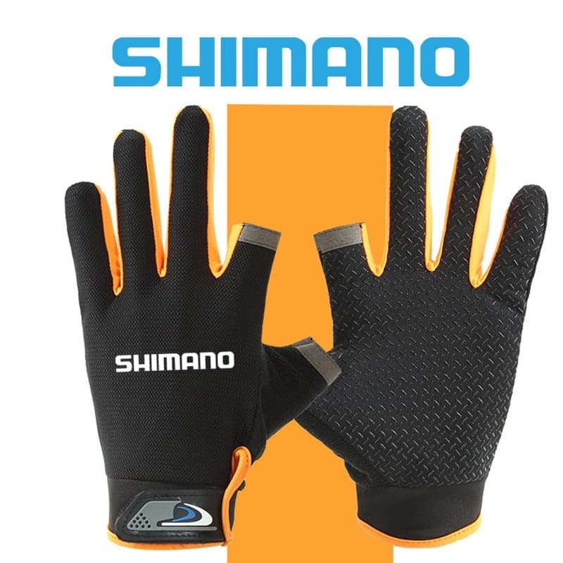 Shiman0 สัมผัสสองนิ ้ วถุงมือตกปลาผู ้ ชายครีมกันแดดกลางแจ ้ ง Anti-slip Breathable หน ้ าจอสัมผัสบางกีฬาขี ่ ถุงมือผู ้ ชาย รูปที่ 6