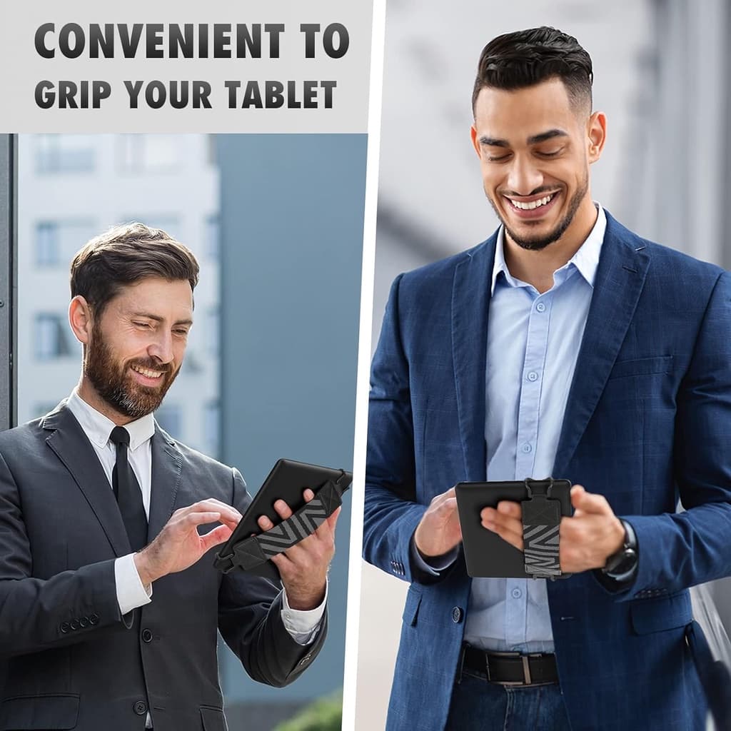 Moko Security สายคล้องมือสําหรับ 6-8 " Kindle Universal Holder Handle Grip High-Elasticity อเนกประสงค์เข็มขัดยางยืดที่ดีที่สุด Finger Grip แบบพกพาสําหรับ Lenovo/Sony Kindle E-Book รูปที่ 6