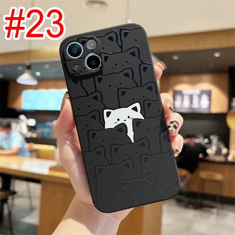 Couple Cute Casing For iPhone 15 14 Plus 13 Pro Max 12 11 Pro Max X Xs Xr 7 8 Plus Xsmax Cartoon Bear Silicone Soft Case รูปที่ 8