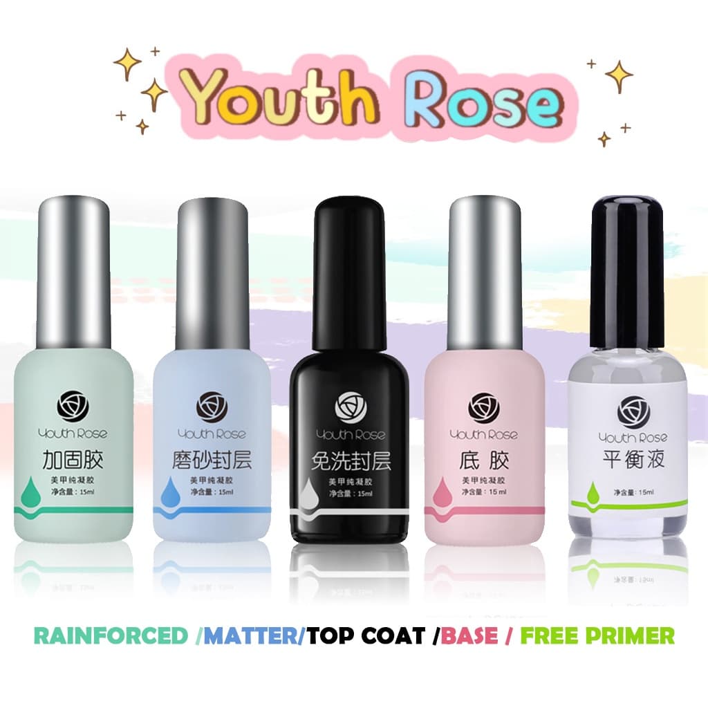 เบส ท็อป ยี่ห้อ Youth Rose Base Top เคลือบเล็บ อุปกรณ์ทำเล็บ ยาทาเล็บ รูปที่ 1