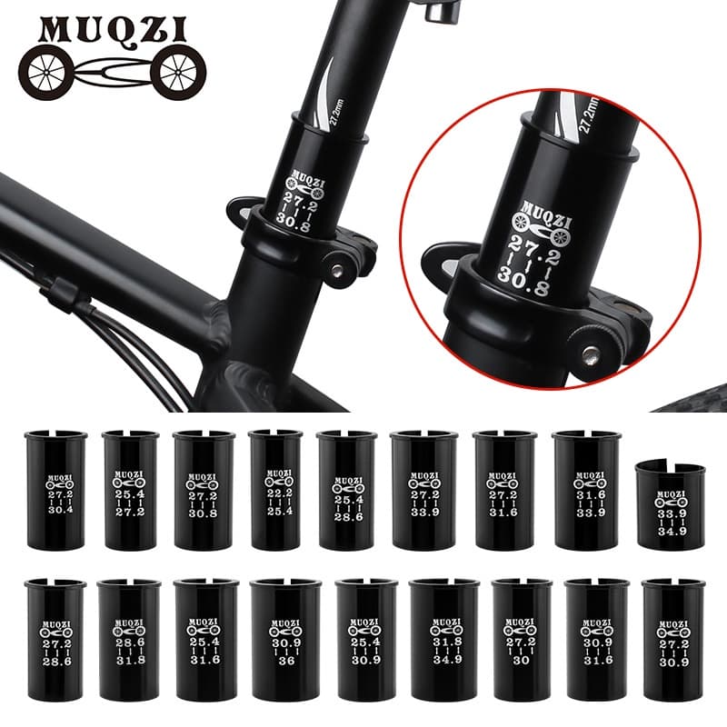 Muqzi อะแดปเตอร์หลักอาน 22.2 25.4 27.2 เป็น 28.6 30 30.4 30.8 30.9 31.6 31.8 33.9 34.9 สําหรับจักรยานเสือภูเขา รูปที่ 1
