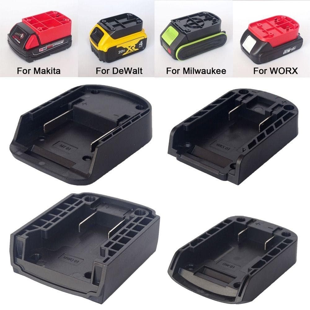 ICRAFT อะแดปเตอร์ DIY, ขั้วต่อแบตเตอรี่ทนทาน ABS, เปลือกหัวชาร์จแบบพกพาสําหรับ Makita/DeWalt/WORX/Milkwaukee แบตเตอรี่ลิเธียม 18V รูปที่ 5